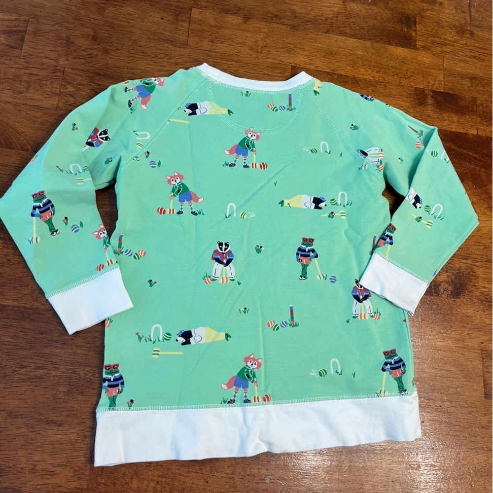 The Beaufort Bonnet Co Green Cassidy Comfy Sweatshirt Animal Cricket size 6 - Picture 5 of 6